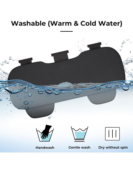 Cubiertas de Asiento Trasero Xokaimeo Negro Ajuste Universal