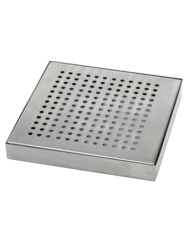 Bandeja de Goteo Cuadrada Acero Inoxidable American Metalcraft DT4 15.24 cm