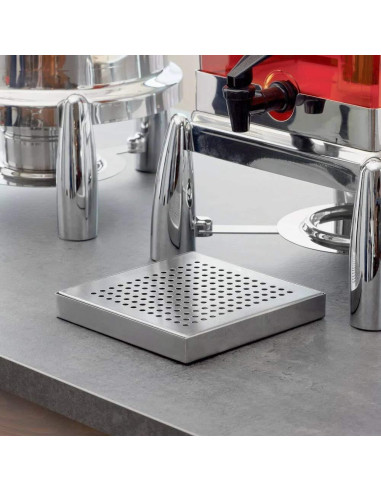 Bandeja de Goteo Cuadrada Acero Inoxidable American Metalcraft DT4 15.24 cm