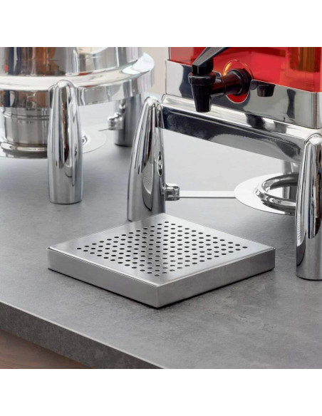 Bandeja de Goteo Cuadrada Acero Inoxidable American Metalcraft DT4 15.24 cm