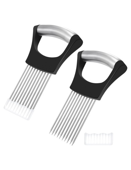 Cortador de Cebolla y Verduras Reallnaive Acero Inoxidable 2 Pcs Cortador de Cebolla y Verduras Reallnaive Acero Inoxidable 2 Pcs