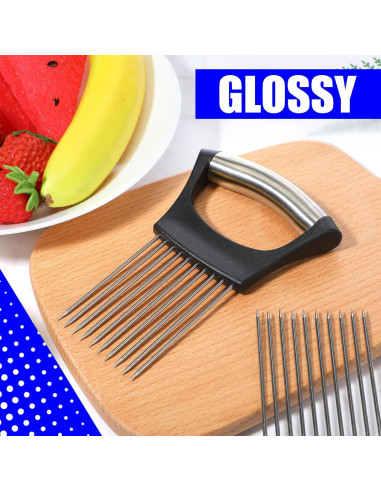 Cortador de Cebolla y Verduras Reallnaive Acero Inoxidable 2 Pcs