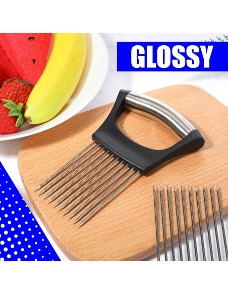 Cortador de Cebolla y Verduras Reallnaive Acero Inoxidable 2 Pcs Cortador de Cebolla y Verduras Reallnaive Acero Inoxidable 2 Pcs