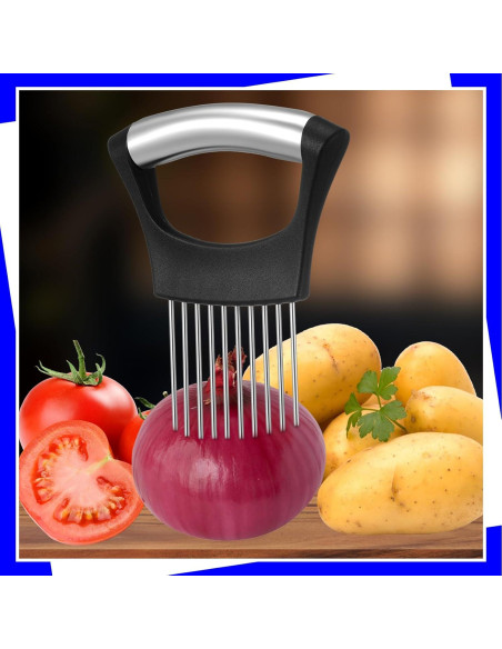 Cortador de Cebolla y Verduras Reallnaive Acero Inoxidable 2 Pcs Cortador de Cebolla y Verduras Reallnaive Acero Inoxidable 2 Pcs