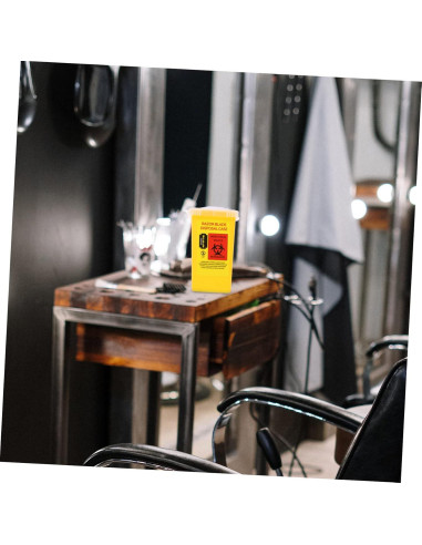 Contenedor Desechable de Cuchillas FOMIYES 15.4x9.5cm Amarillo