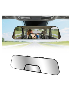 Espejo Retrovisor Panorámico Ajustable HmmtyRack HR0310 30% Más Visibilidad