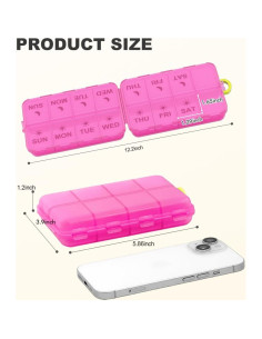 Organizador de Pastillas SESIIduo Semanal AM PM 14.9x9.9cm 2