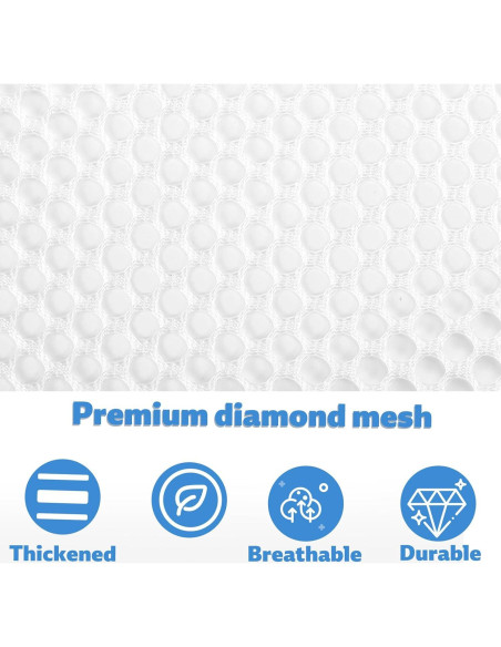 Bolsa de Lavandería de Malla BOXOB 50x60 cm Blanca Reutilizable