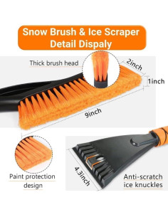 Cepillo de Nieve y Raspador de Hielo PLACHIDAY 68.58 cm 2