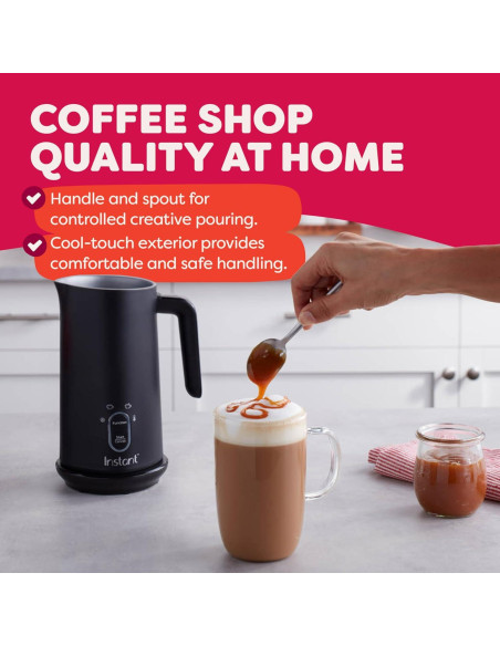 Espumador de Leche Instant Pot 500W 10oz Negro 4-en-1