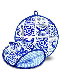Paquete de 2 Calentadores de Tortillas Pfeibk 30.48 cm Azul