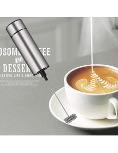 Espumador de Leche Eléctrico Basecent 350ml Acero Inoxidable 2