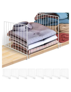 Divisores de Estantería LQQBOX 8 Piezas Metal 23.9x30.5cm