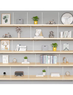 Divisores de Estantería LQQBOX 8 Piezas Metal 23.9x30.5cm 2