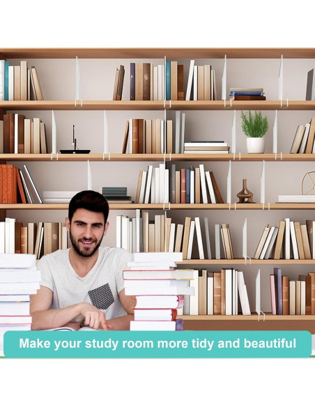 Divisores de Estantería LQQBOX 8 Piezas Metal 23.9x30.5cm