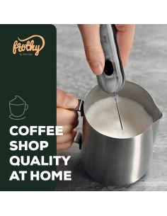 Batidor de Leche Eléctrico Cafetera Casa MF01 - 800W, Acero Inoxidable 2