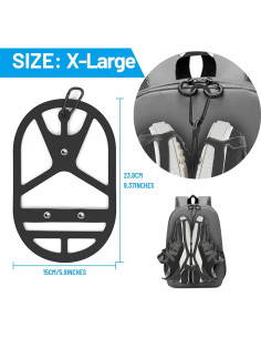 Soportes para Zapatos X-Large Negro - Paquete de 2 Clips 2