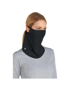 Escudo Facial UV Coolibar Crestone UPF 50+ Negro Pequeño-Medio