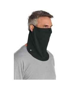 Escudo Facial UV Coolibar Crestone UPF 50+ Negro Pequeño-Medio 2