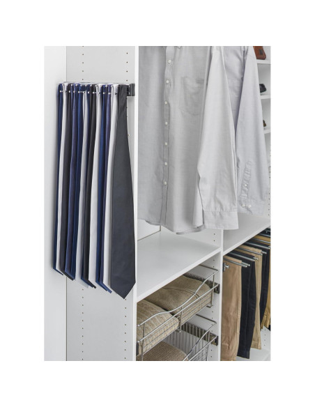 Soporte de Corbatas y Cinturones Rev-A-Shelf 35.56 cm Cromado