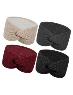 Cinta de Cabeza de Invierno Chalier para Mujeres - Turbante de Crochet
