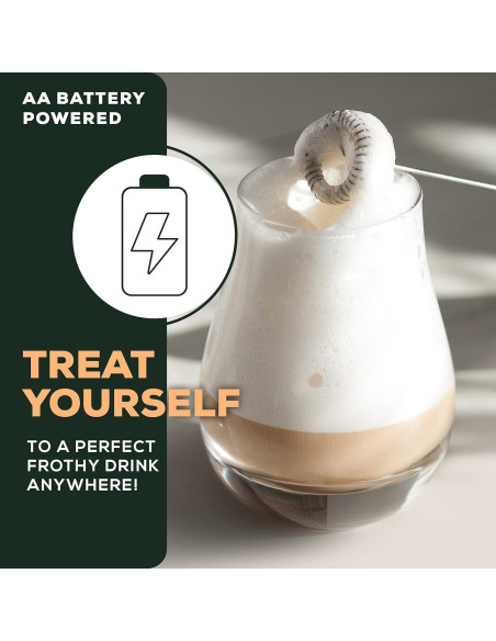 Batidor de Leche Eléctrico Cafetera Casa MF01 - 800W, Acero Inoxidable