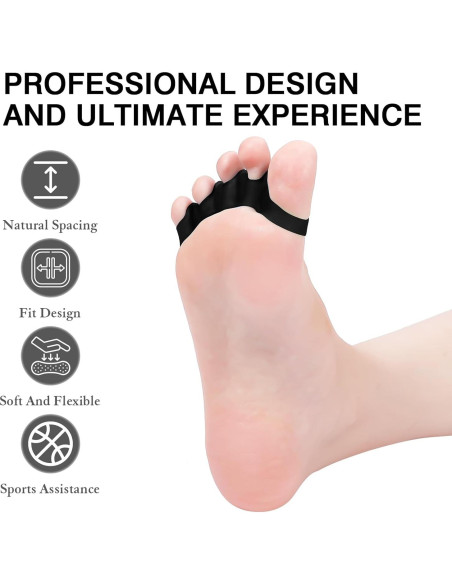 Separadores de Dedos HLOES para Juanetes y Fascitis Plantar