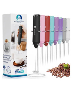 Batidor de Leche New England Stories MF-BLACK-YJ-2 Negro