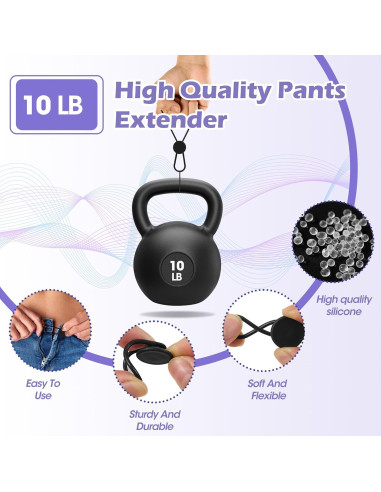 Extensores de Cintura KING MOUNTAIN 12-Pack para Pantalones