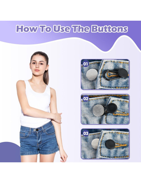 Extensores de Cintura KING MOUNTAIN 12-Pack para Pantalones