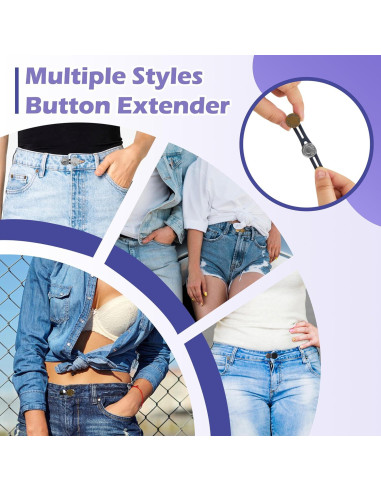 Extensores de Cintura KING MOUNTAIN 12-Pack para Pantalones