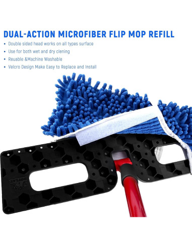 Recambios de Mopa de Microfibra Strengthmix - 4 Piezas