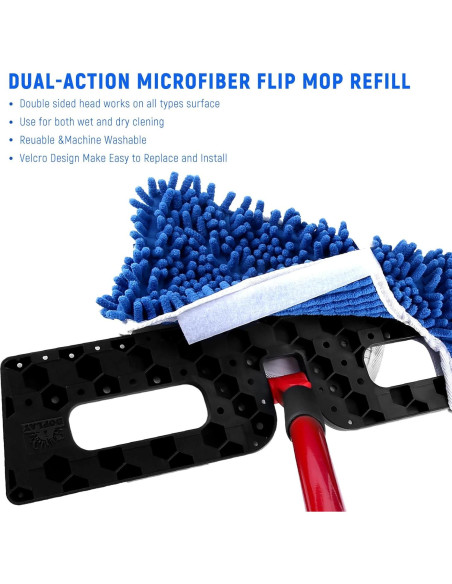 Recambios de Mopa de Microfibra Strengthmix - 4 Piezas