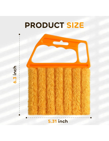 Limpiador de Persianas Qilxziy 2 Pcs Microfibra Lavable