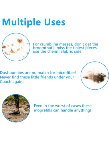 Recambios de Mopa de Microfibra Strengthmix - 4 Piezas