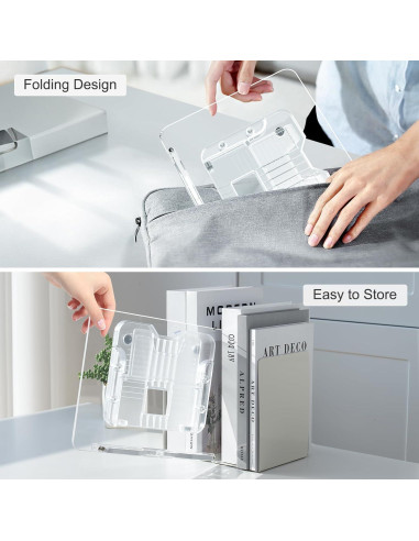 Soporte de Libro Acrílico UPERGO Ajustable 29x20.8cm