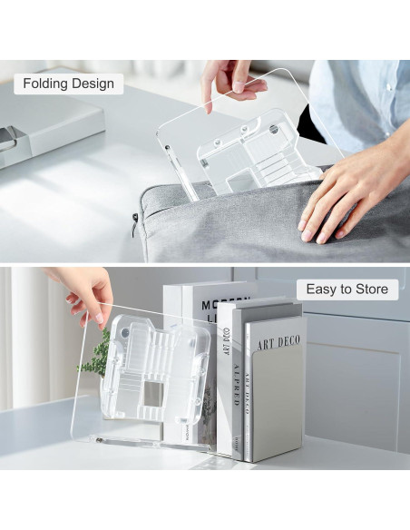 Soporte de Libro Acrílico UPERGO Ajustable 29x20.8cm