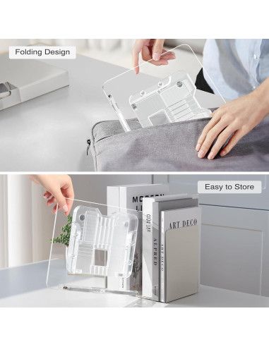 Soporte de Libro Acrílico UPERGO Ajustable 29x20.8cm