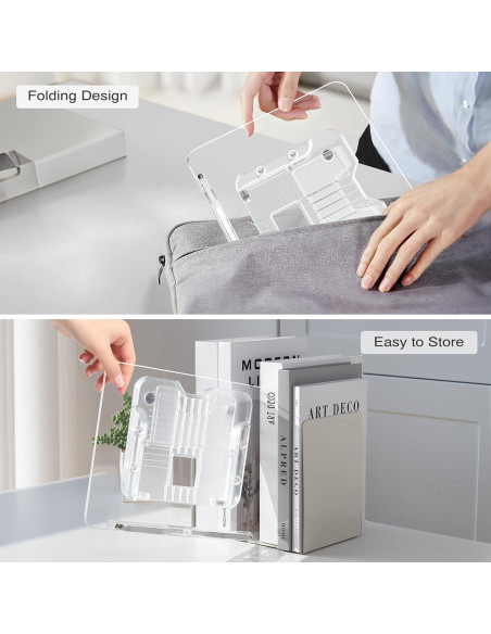 Soporte de Libro Acrílico UPERGO Ajustable 29x20.8cm