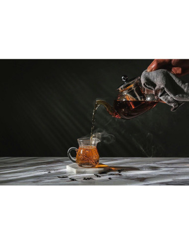 Tetera de Vidrio Hiware 800 ml con Infusor Acero Inoxidable