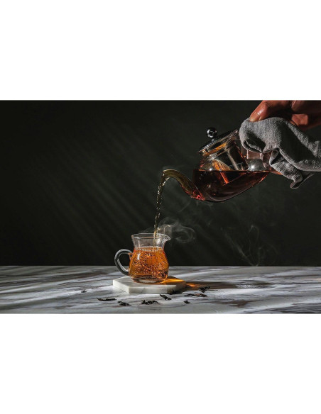 Tetera de Vidrio Hiware 800 ml con Infusor Acero Inoxidable