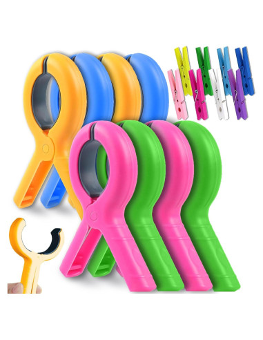 Clips para Toallas de Playa TXGSDXS 16 Piezas Multicolor