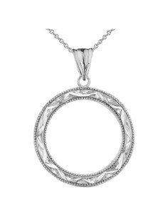 Colgante de Charm Círculo de la Vida Plata Esterlina 45.72 cm