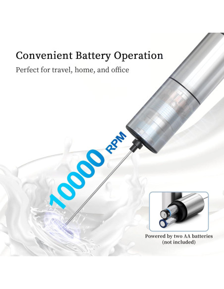 Espumador de Leche Eléctrico ELMWAY KJBQ-9 Acero Inoxidable