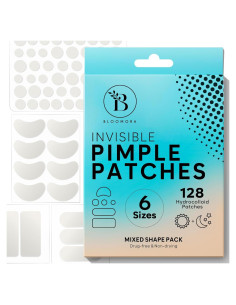 Parche Hidrocoloide para Espinillas Bloomora - 128 Piezas