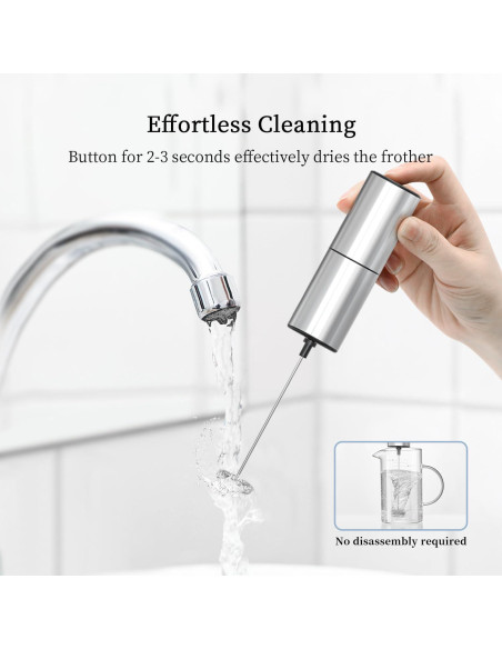 Espumador de Leche Eléctrico ELMWAY KJBQ-9 Acero Inoxidable