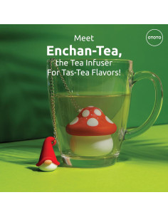 Infusor de Té OTOTO Enchan-Tea Gnomo Reutilizable Rojo 2