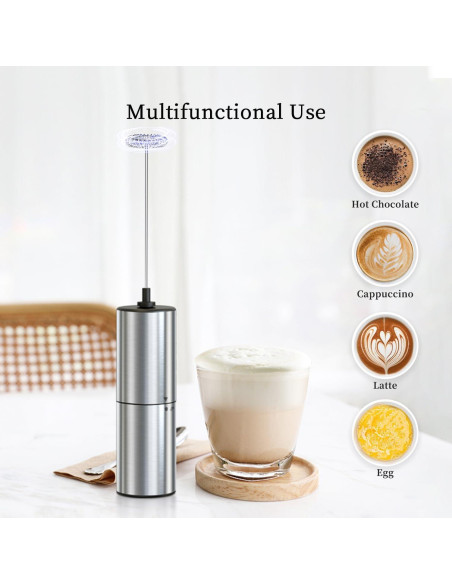 Espumador de Leche Eléctrico ELMWAY KJBQ-9 Acero Inoxidable