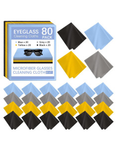 Paquete de 80 paños de limpieza de microfibra Lipetol 15x18 cm