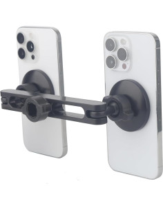 Soporte Magnético Doble para Teléfono Rigdance 2-en-1 Ajustable 2